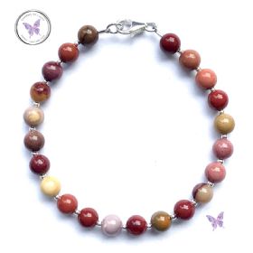 Mookaite Silver Bracelet